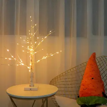 Šiltai Balta Velykų Beržo Medžio 24 LED Šviesos Iki Kalėdų Šakelė 2 Modelį Pasirinkti Kabinti Apdaila Medis Gali R4N9